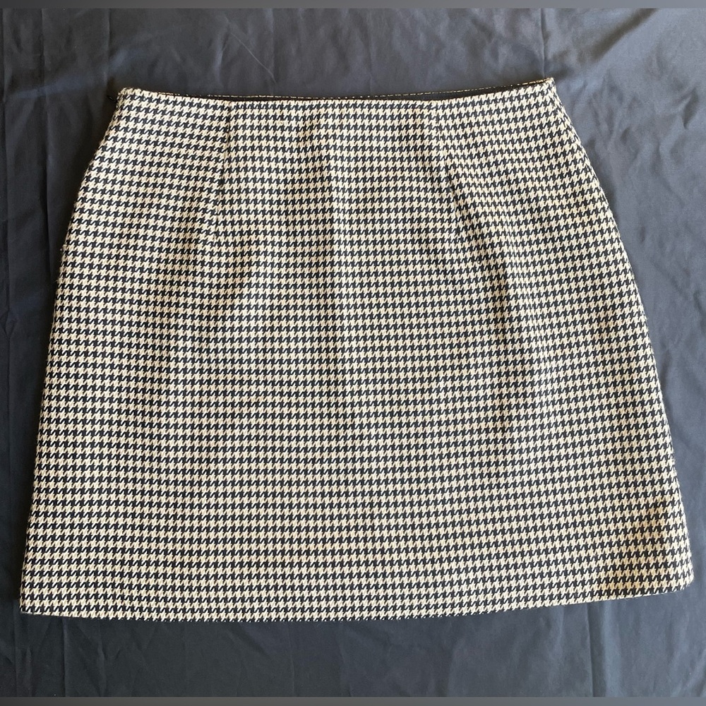 NEW Club Monaco Centie Skirt Houndstooth Womens 10 Jupe Career Old Money School